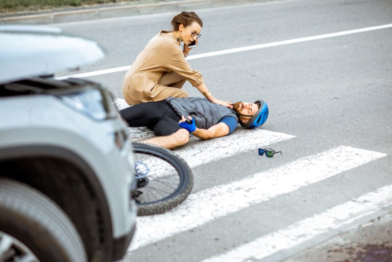 accidente de tráfico ciclista